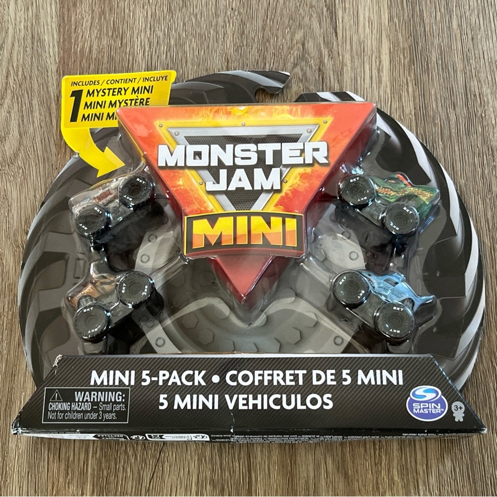 Spin Master Monster Jam Mini 5-Pack Collectible Monster Trucks 1:87 Scale NEW